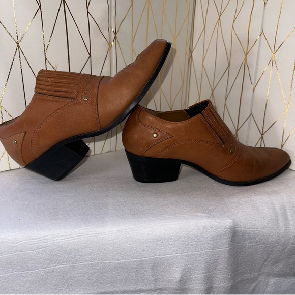 Dingo Women's DI02218 Western Ankle Boots - Brown - Size 7.5 - Picture 7 of 9